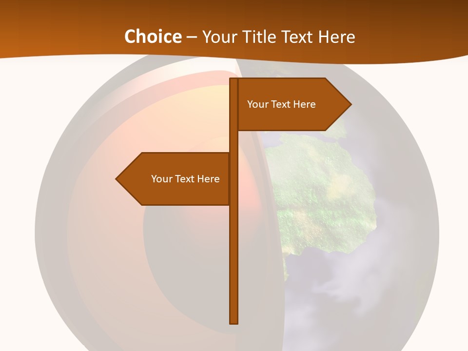 Map Cross Spin PowerPoint Template