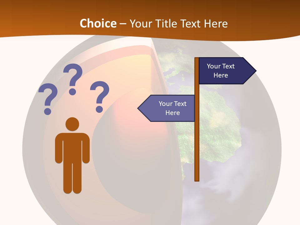 Map Cross Spin PowerPoint Template