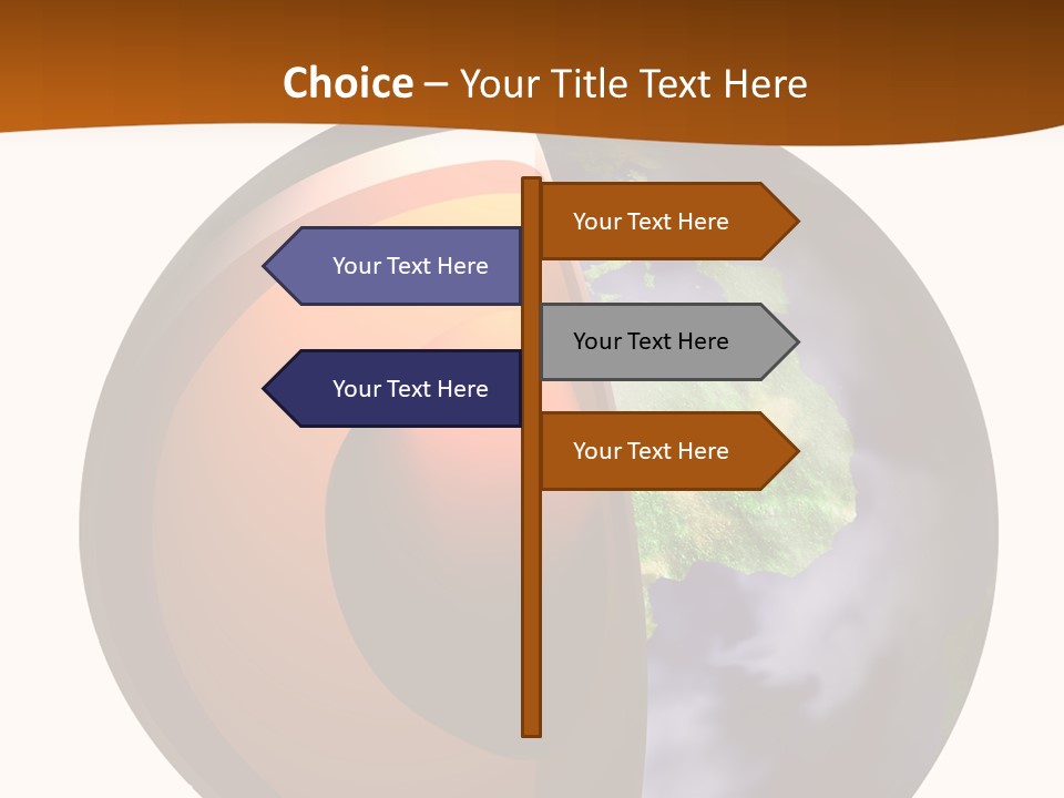 Map Cross Spin PowerPoint Template