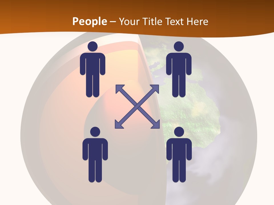 Map Cross Spin PowerPoint Template