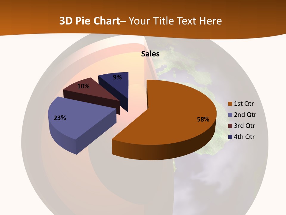 Map Cross Spin PowerPoint Template