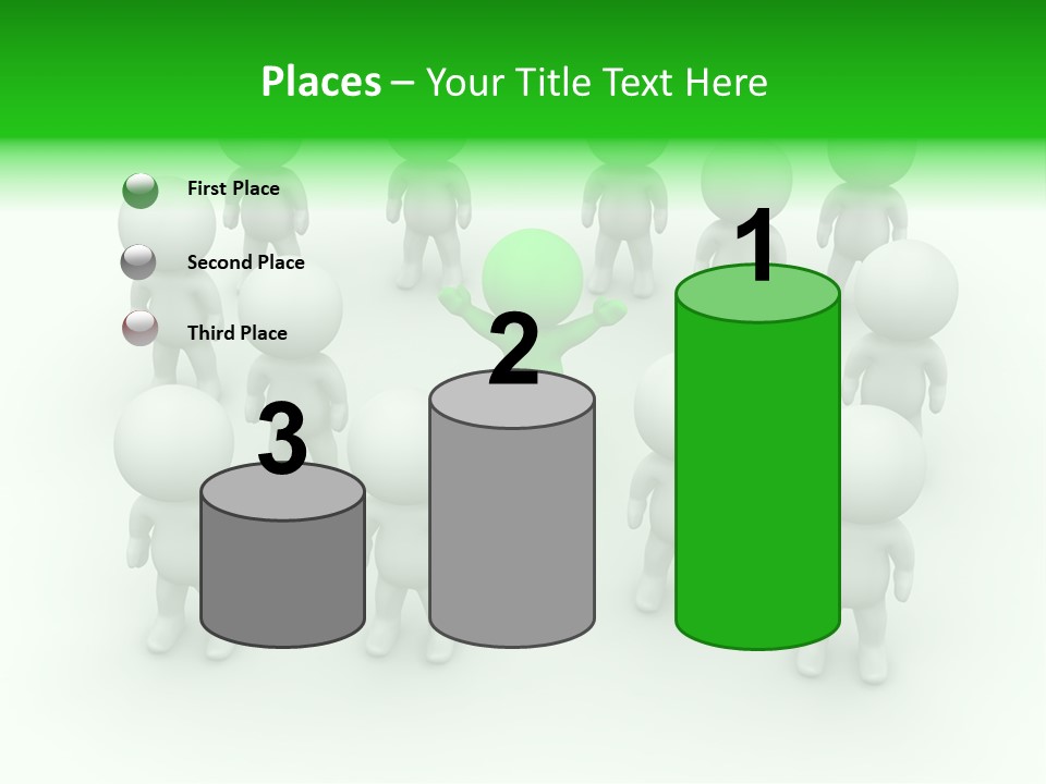 D Man Isolated Peoples PowerPoint Template