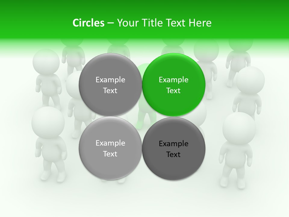 D Man Isolated Peoples PowerPoint Template