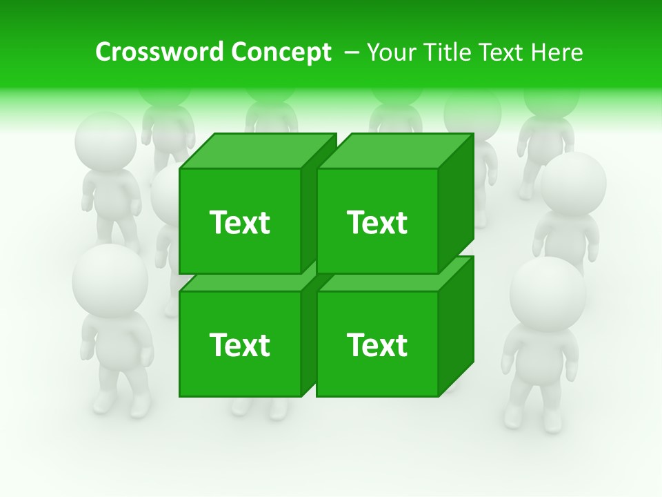 D Man Isolated Peoples PowerPoint Template