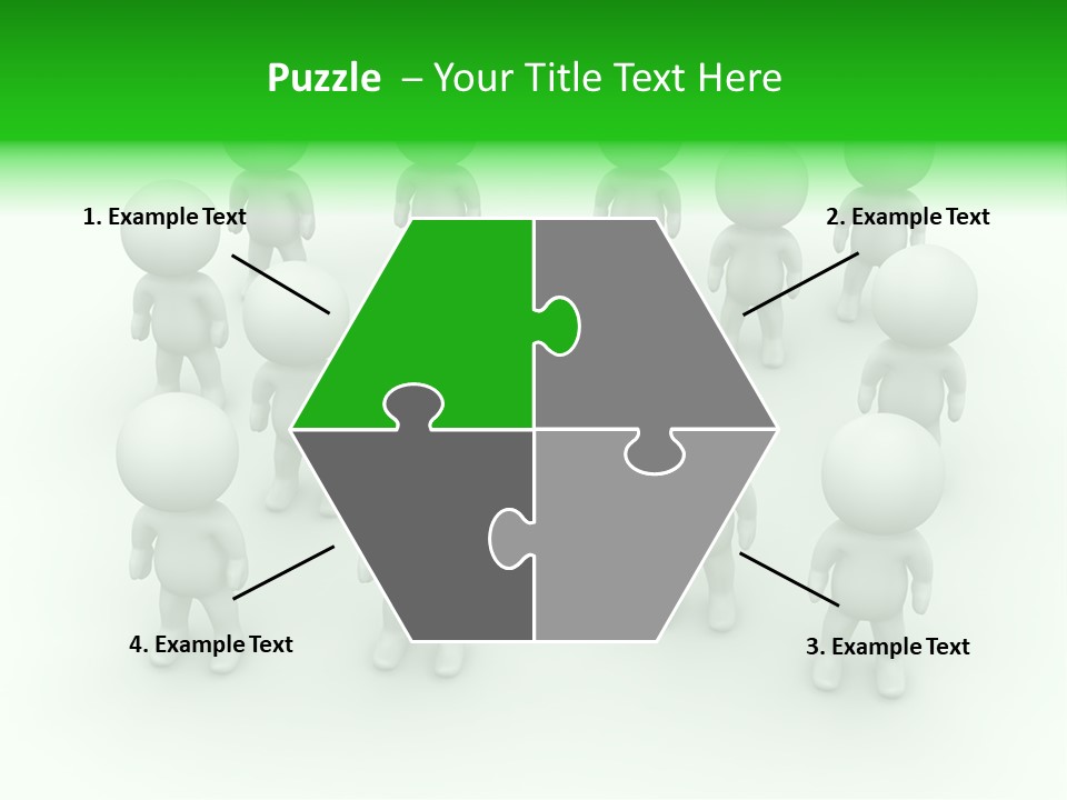 D Man Isolated Peoples PowerPoint Template