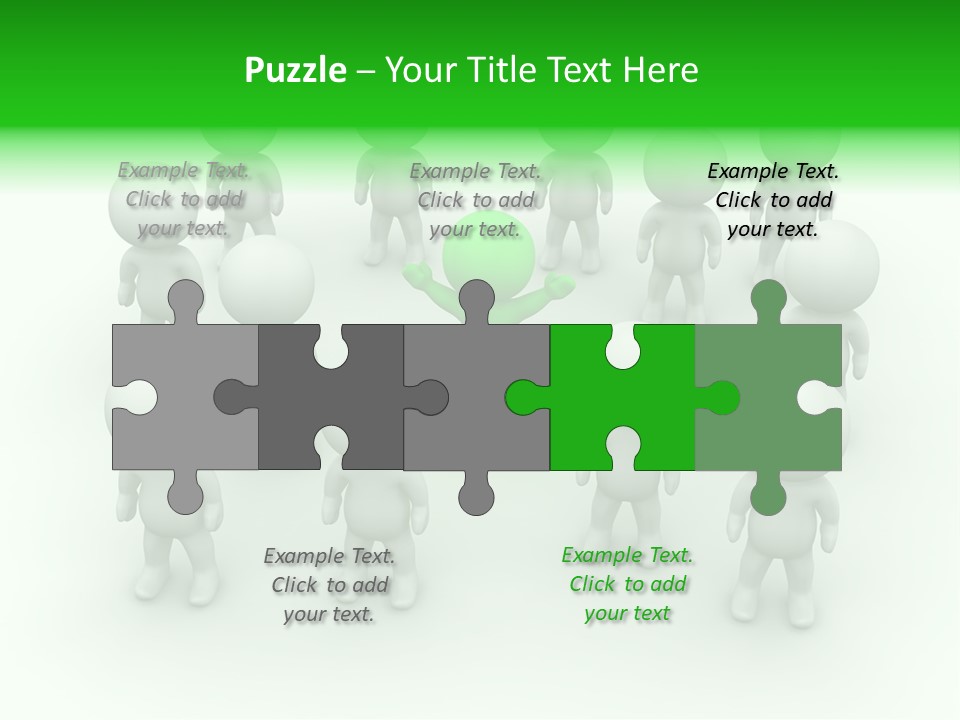 D Man Isolated Peoples PowerPoint Template