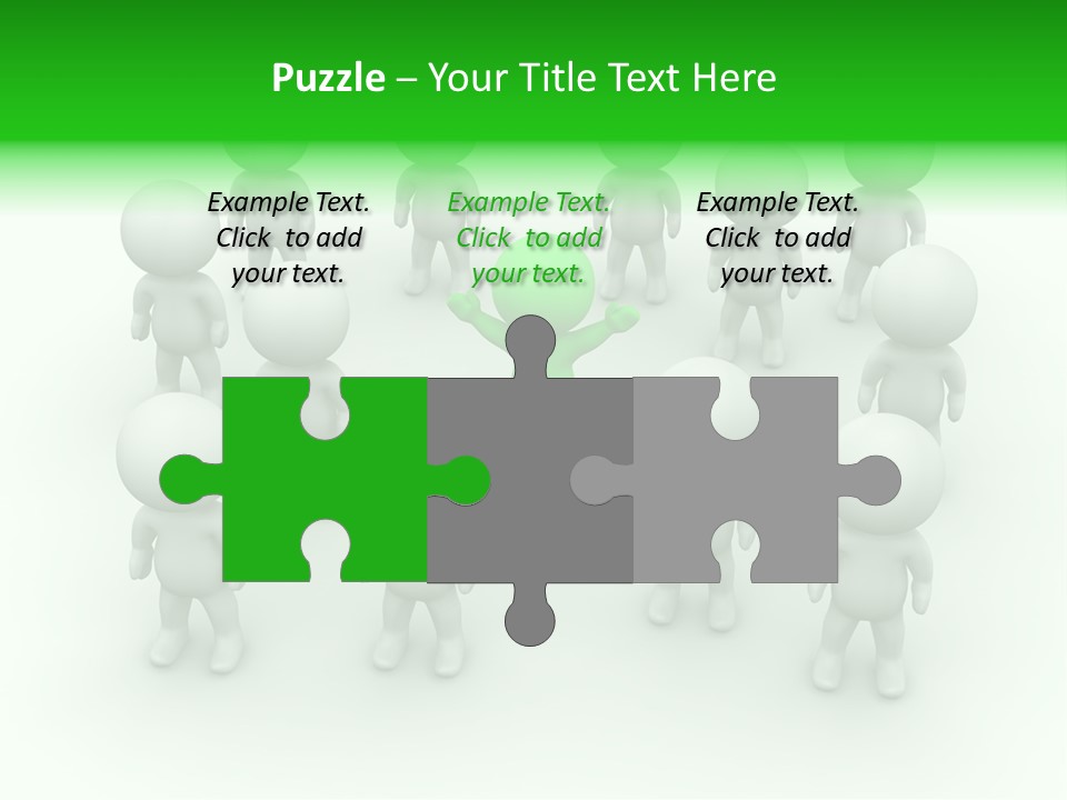 D Man Isolated Peoples PowerPoint Template