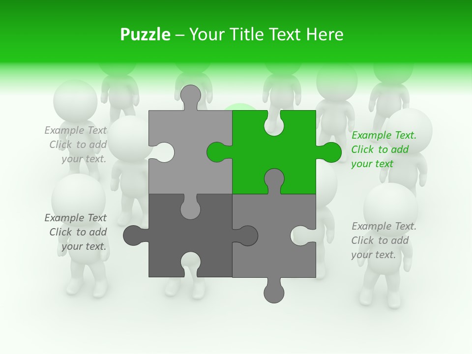 D Man Isolated Peoples PowerPoint Template