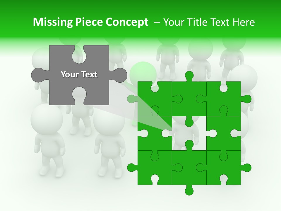 D Man Isolated Peoples PowerPoint Template