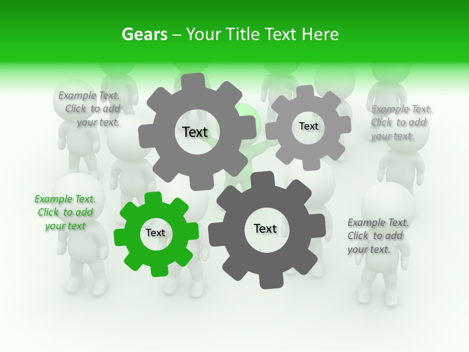 D Man Isolated Peoples PowerPoint Template