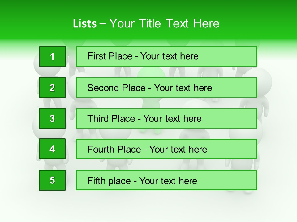 D Man Isolated Peoples PowerPoint Template