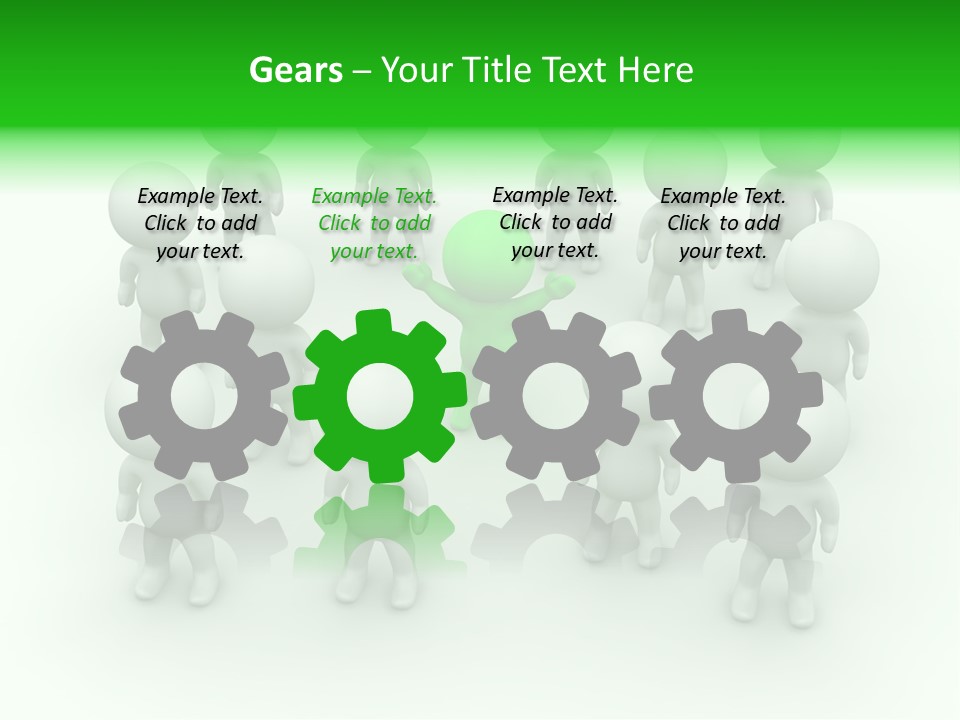 D Man Isolated Peoples PowerPoint Template