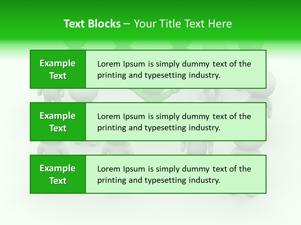 D Man Isolated Peoples PowerPoint Template