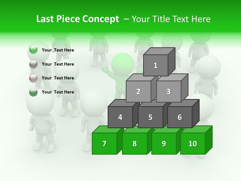 D Man Isolated Peoples PowerPoint Template