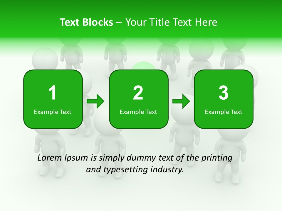 D Man Isolated Peoples PowerPoint Template