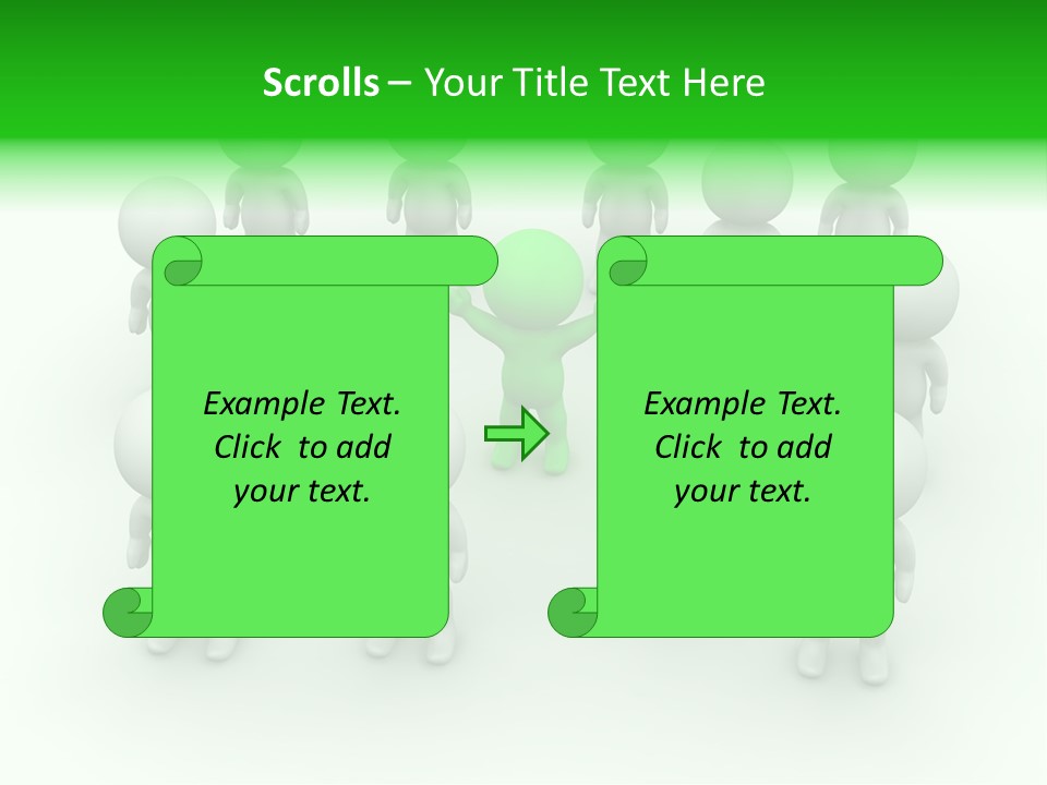D Man Isolated Peoples PowerPoint Template