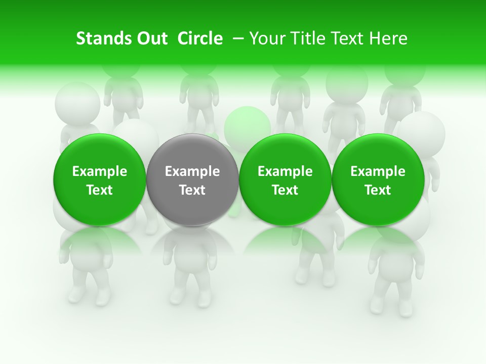 D Man Isolated Peoples PowerPoint Template