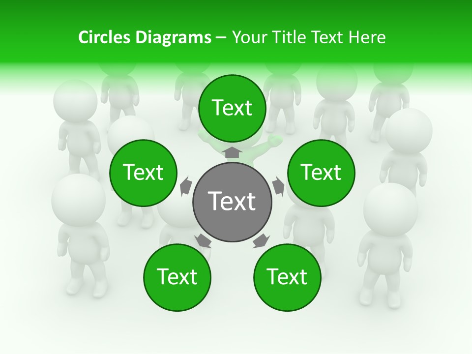 D Man Isolated Peoples PowerPoint Template