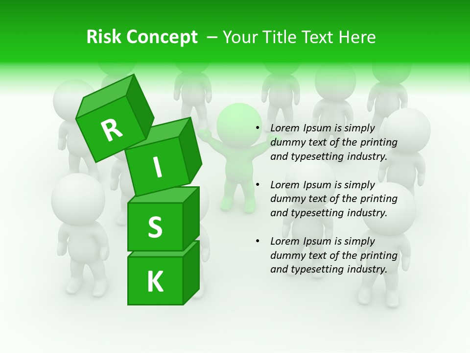 D Man Isolated Peoples PowerPoint Template