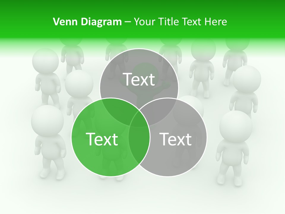 D Man Isolated Peoples PowerPoint Template