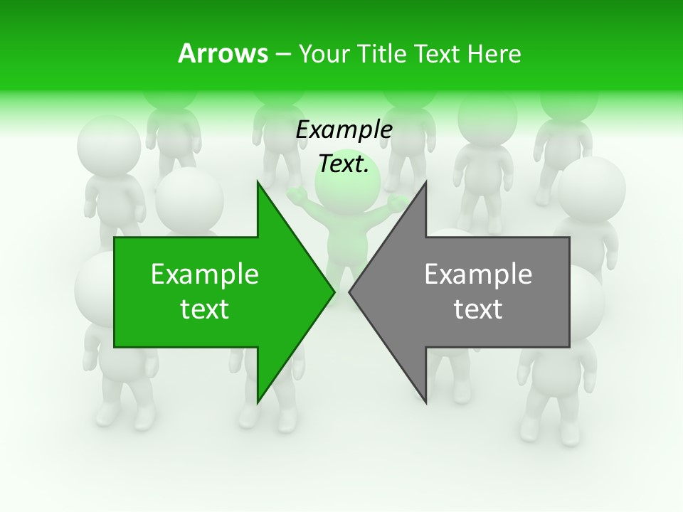 D Man Isolated Peoples PowerPoint Template