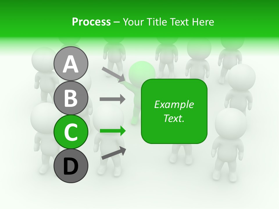 D Man Isolated Peoples PowerPoint Template