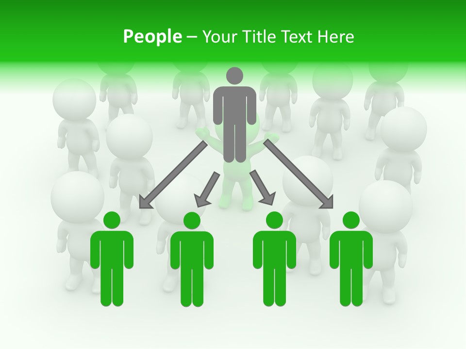 D Man Isolated Peoples PowerPoint Template