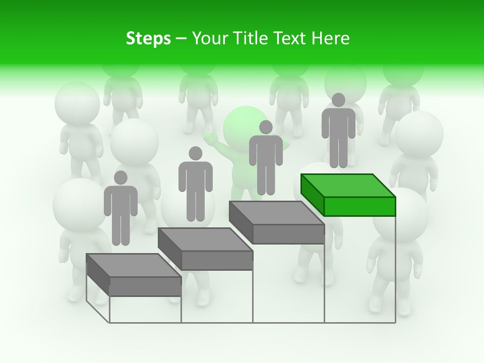 D Man Isolated Peoples PowerPoint Template