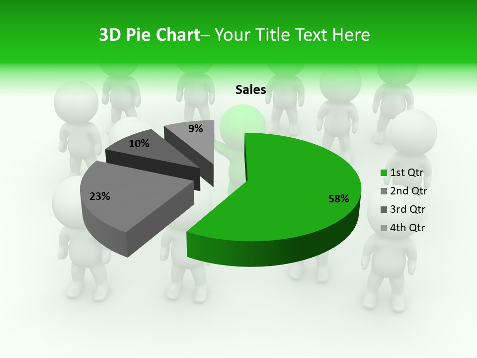 D Man Isolated Peoples PowerPoint Template