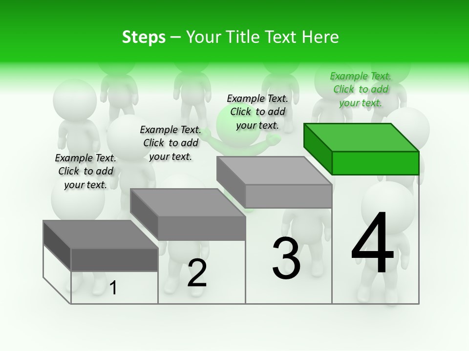 D Man Isolated Peoples PowerPoint Template