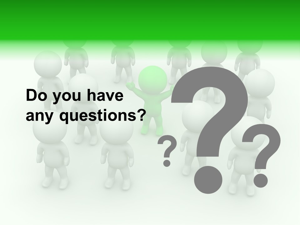 D Man Isolated Peoples PowerPoint Template