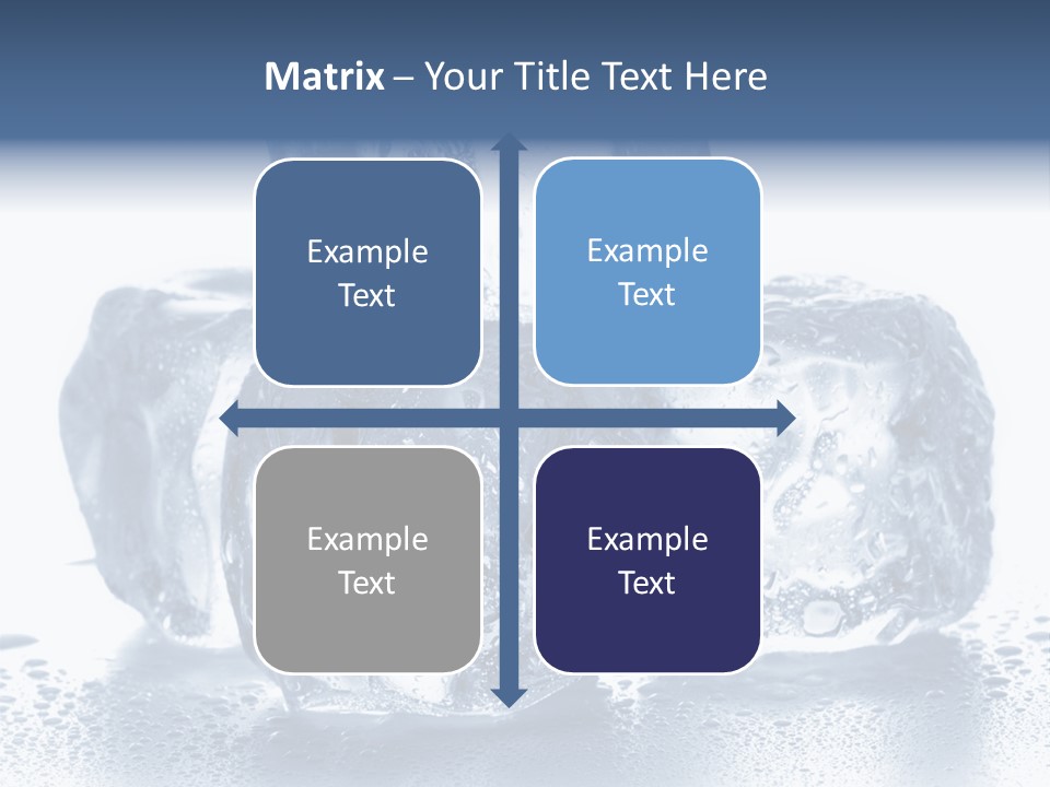 Small Ice Cube Winter PowerPoint Template
