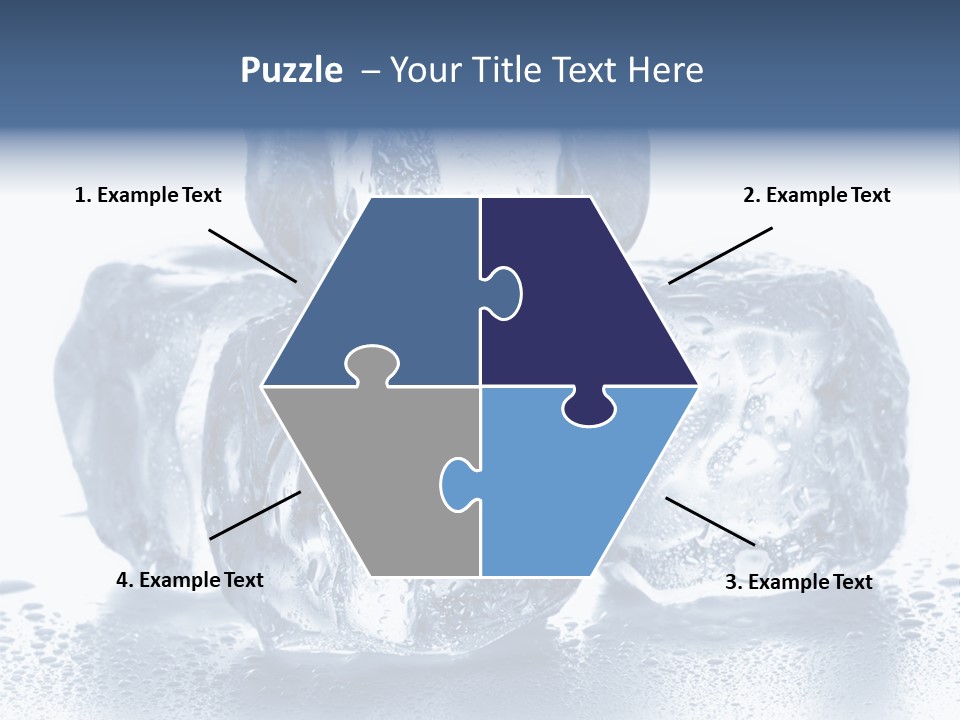 Small Ice Cube Winter PowerPoint Template