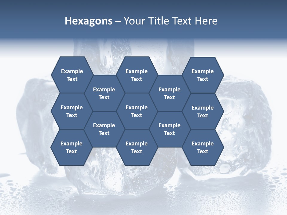 Small Ice Cube Winter PowerPoint Template