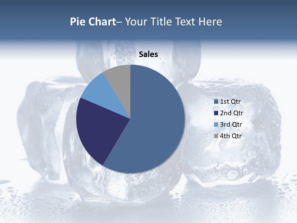 Small Ice Cube Winter PowerPoint Template