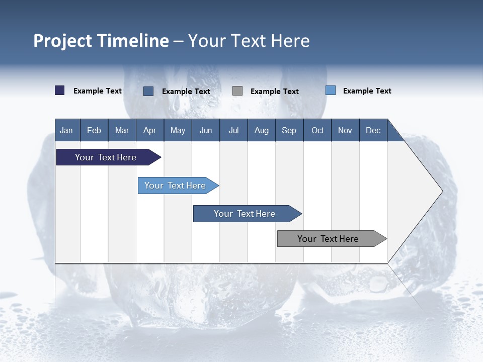 Small Ice Cube Winter PowerPoint Template
