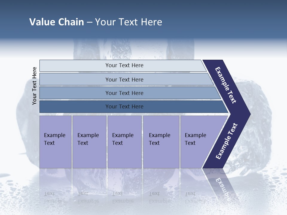 Small Ice Cube Winter PowerPoint Template
