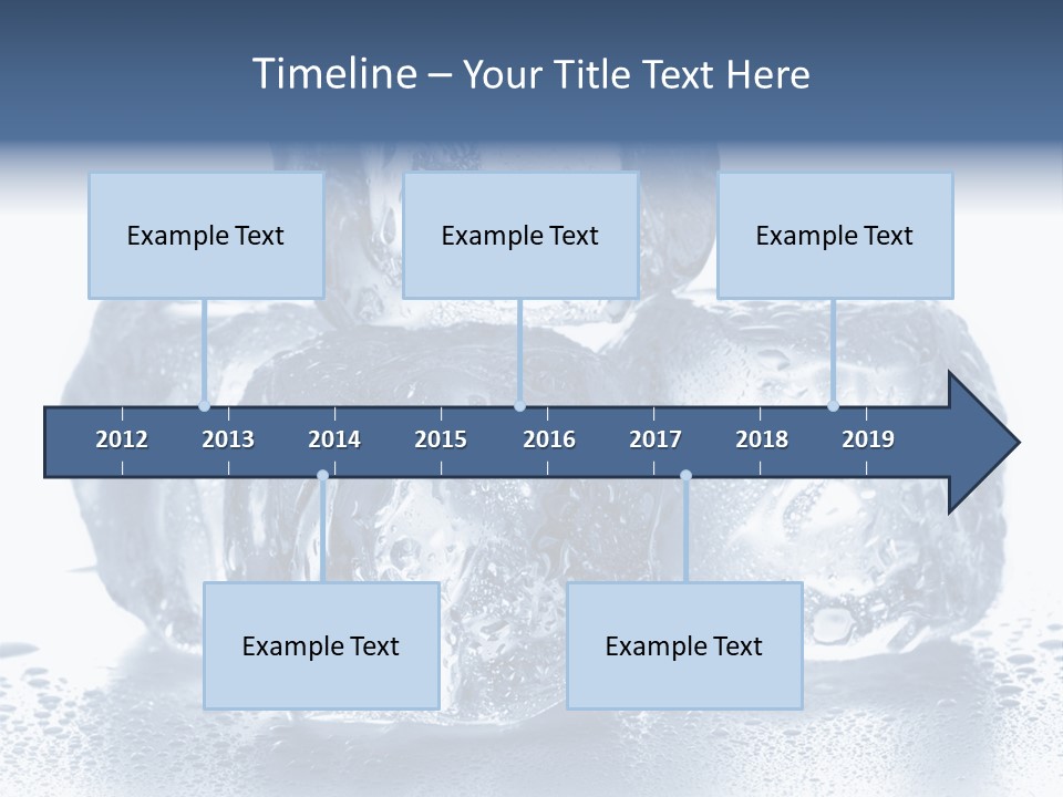 Small Ice Cube Winter PowerPoint Template