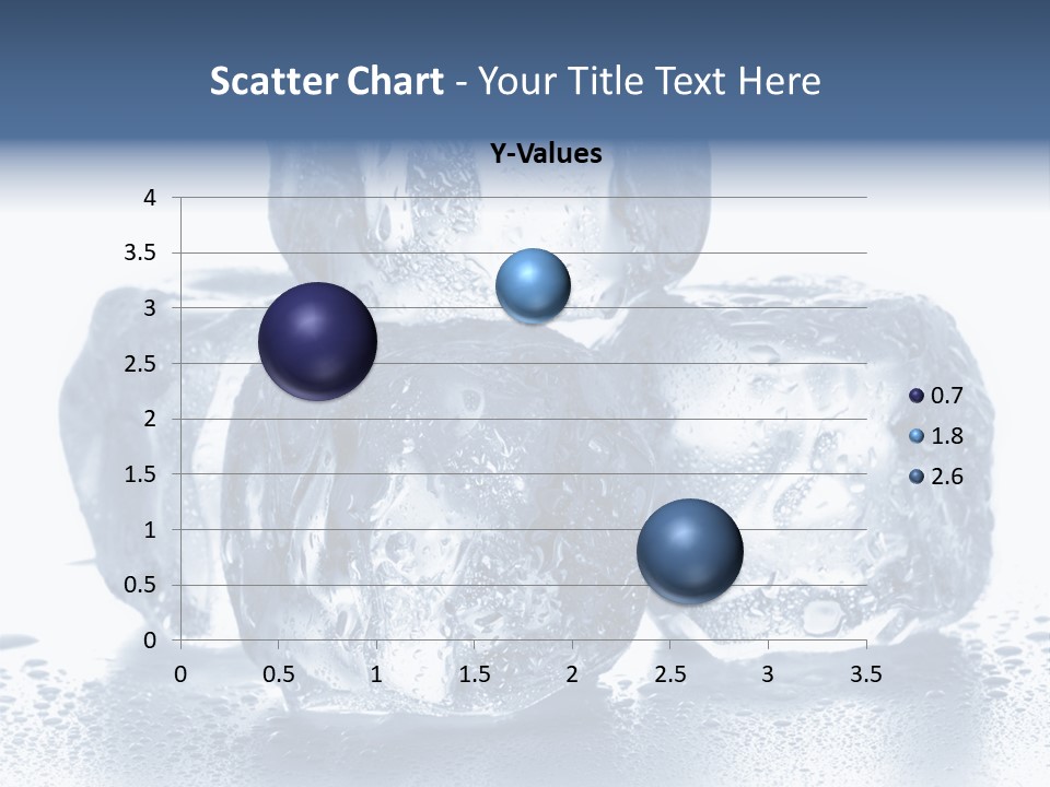Small Ice Cube Winter PowerPoint Template