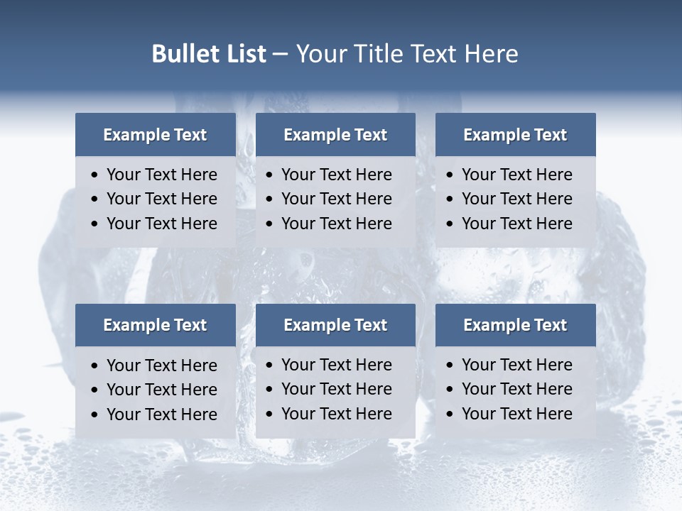 Small Ice Cube Winter PowerPoint Template