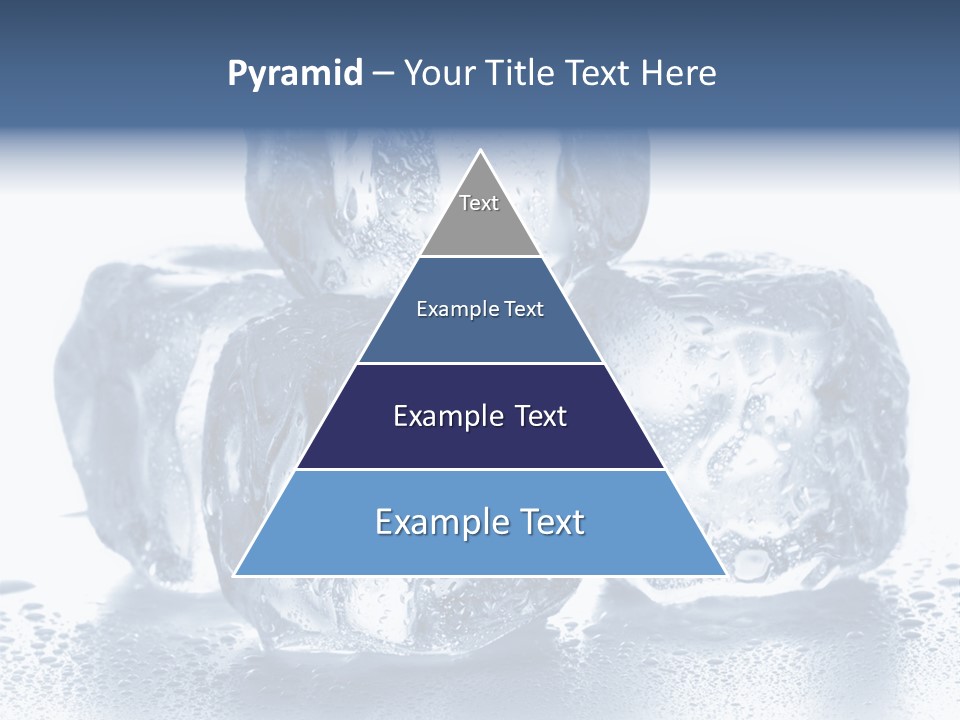 Small Ice Cube Winter PowerPoint Template