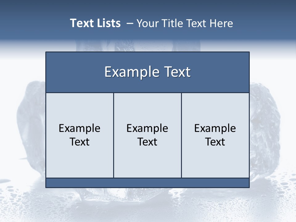 Small Ice Cube Winter PowerPoint Template