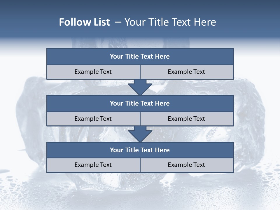 Small Ice Cube Winter PowerPoint Template