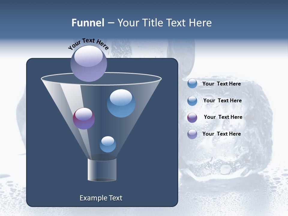 Small Ice Cube Winter PowerPoint Template