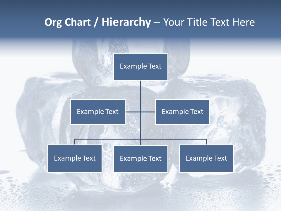 Small Ice Cube Winter PowerPoint Template