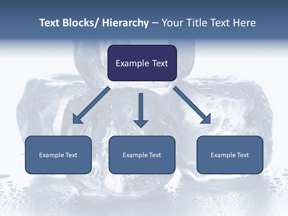Small Ice Cube Winter PowerPoint Template