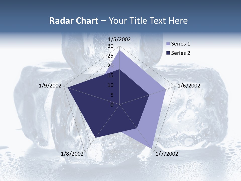 Small Ice Cube Winter PowerPoint Template