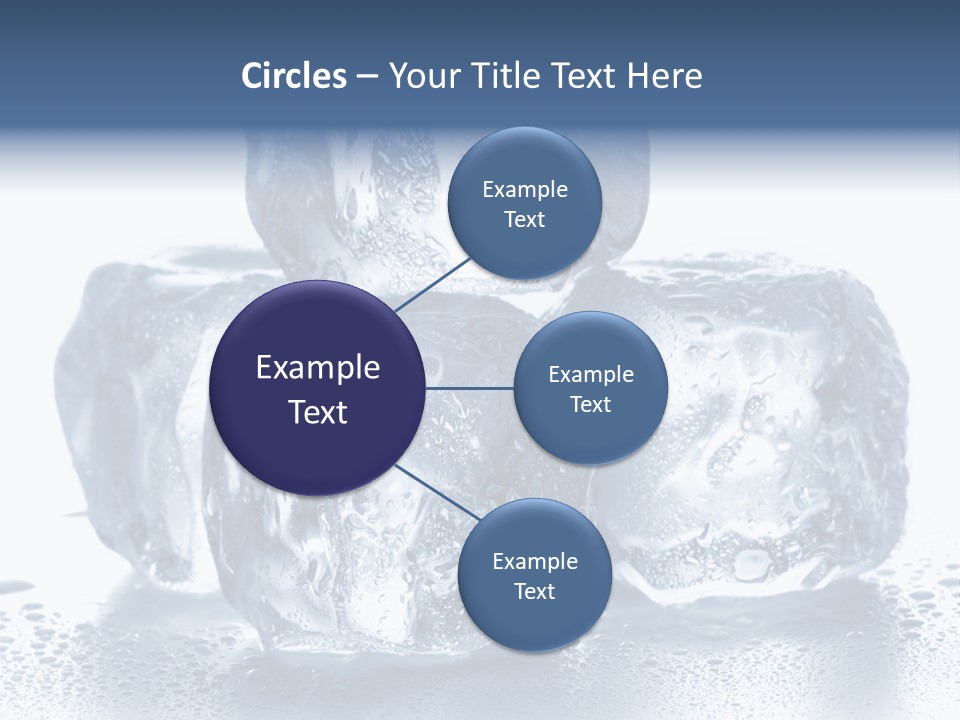 Small Ice Cube Winter PowerPoint Template