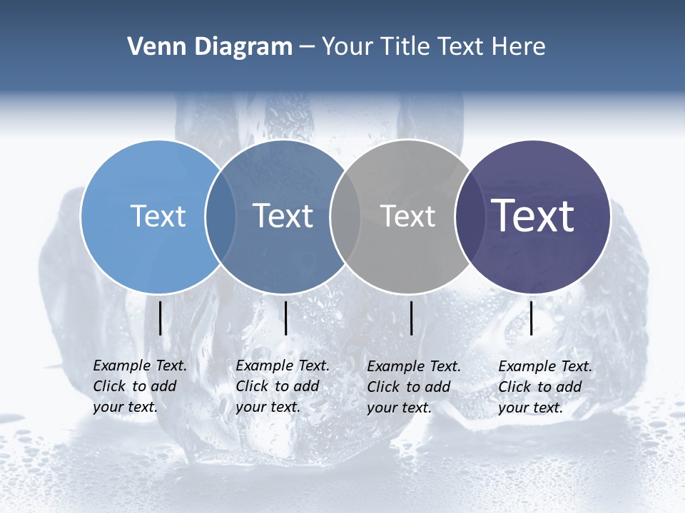 Small Ice Cube Winter PowerPoint Template