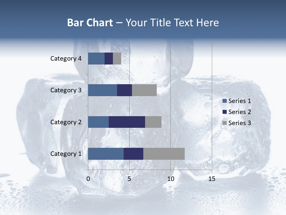 Small Ice Cube Winter PowerPoint Template